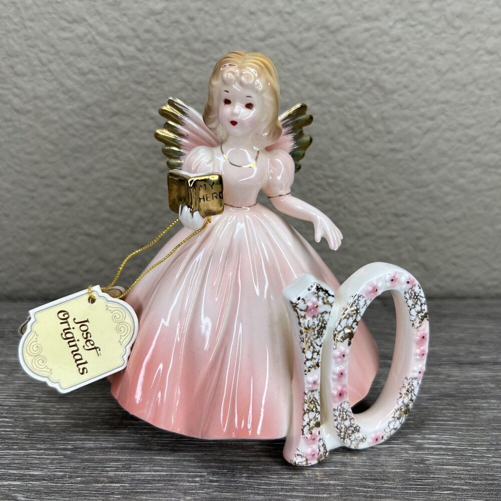 Vintage JOSEF ORIGINALS Birthday Girl Angel Figurine Age 10 with Tag Japan